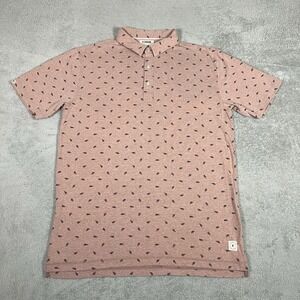 Linksoul Polo Shirt Mens Large Red Golf Performance Stretch Golfer Golfing